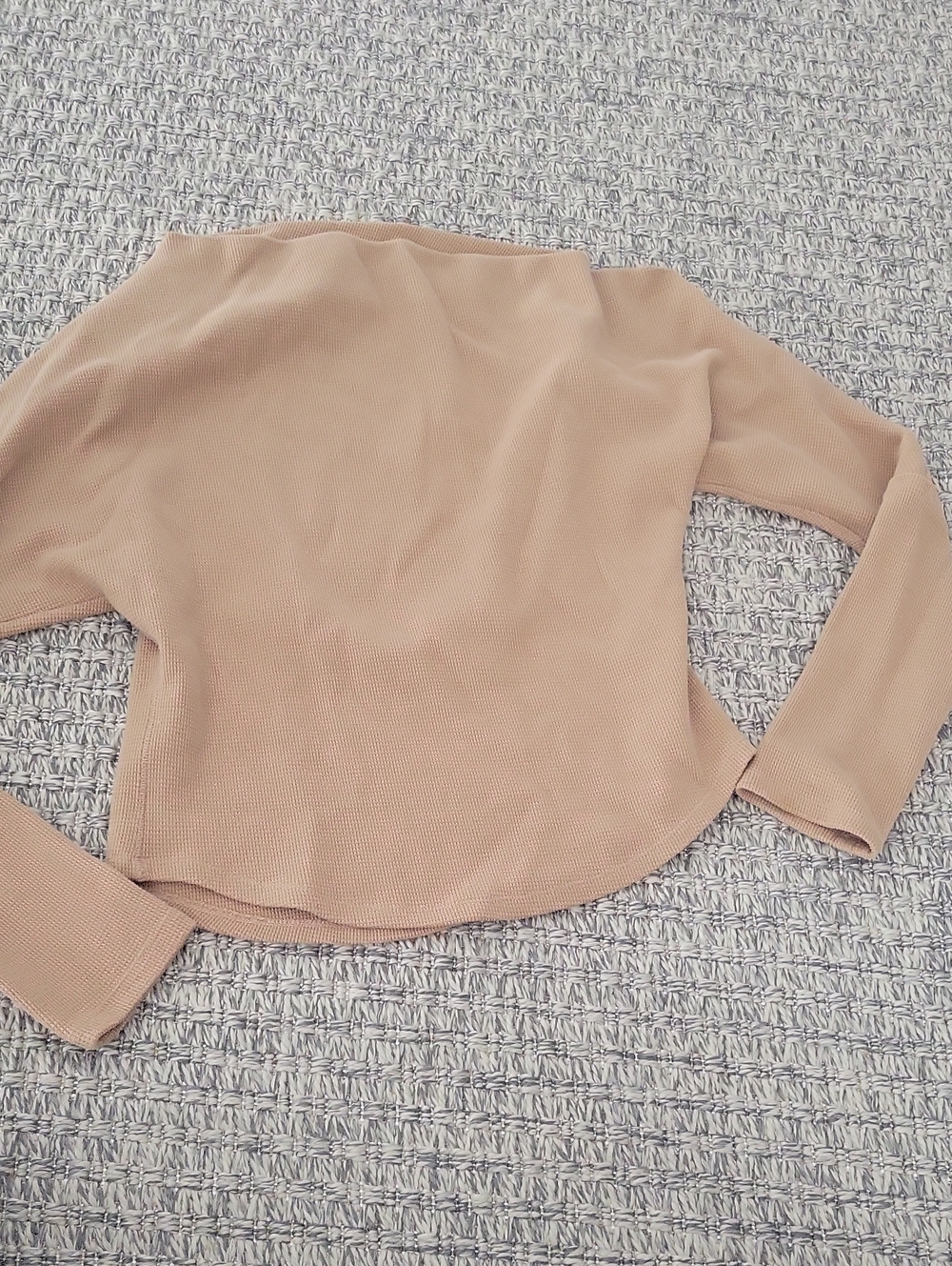 We The Free Soft Beige Scoop Crew Top